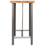 vidaXL Table de bar Teck recyclé massif 120x58x106 cm