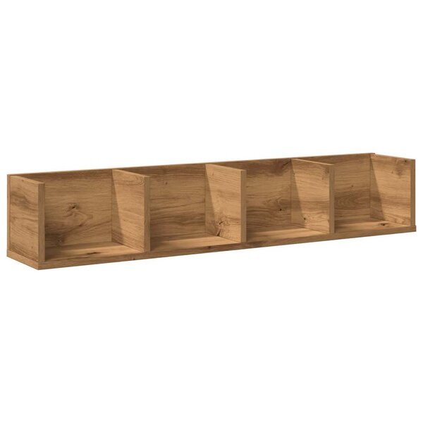 vidaXL Étagère murale à CD chêne artisanal 100x18x18cm bois ingénierie