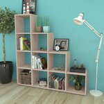 vidaXL Bibliothèque/étagère 142 cm Couleur de chêne