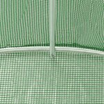 vidaXL Serre avec cadre en acier vert 80 m² 16x5x2 3 m