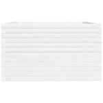 vidaXL Jardinière blanc 80x80x49 5 cm bois de pin massif