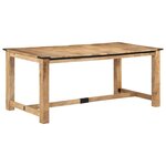 vidaXL Table à dîner 180x90x75 cm bois de manguier massif