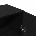 vidaXL Buffet chêne noir 100x36x60 cm bois d'ingénierie