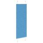 vidaXL Store plissé bleu 40x150 cm largeur du tissu 39 4 cm polyester