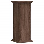 vidaXL Support pour plantes chêne marron 33x33x80 cm bois d'ingénierie
