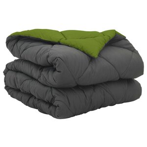 vidaXL Duvet complet toute l'année Vert et Anthracite 200 x 135 cm