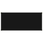 vidaXL Table console Noir 80x35x75 cm Verre trempé