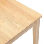 vidaXL Chaises à manger 2 Pièces bois massif caoutchouc