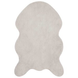 vidaXL Tapis en Fourrure Synthétique de Lapin Olite Beige 80 x 120 cm