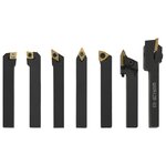 vidaXL Jeu d’outils de tournage indexables 12 Pièces 8x8 mm 70 mm