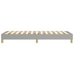 vidaXL Cadre de lit sans matelas gris clair 90x190 cm tissu