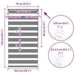 vidaXL Store zèbre beige marbré largeur du tissu 65 9 cm polyester