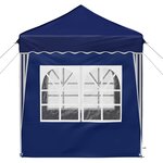 vidaXL Tente de fête pop-up 195 x 195 x 245 cm Bleu Tissu Oxford