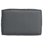 vidaXL Coussin pour assise de palette Anthracite 60 x 40 x 8 cm