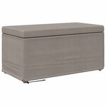 vidaXL Tabouret Taupe 81 x 41 x 40 cm Tissu et bois stratifié