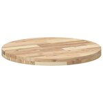 vidaXL Dessus de table rond Ø60x4 cm bois massif d'acacia