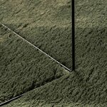 vidaXL Tapis doux à poils moyens et lavable HUARTE Vert forêt