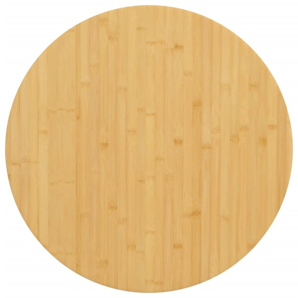 vidaXL Dessus de table Ø80x4 cm bambou