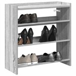 vidaXL Étagère à chaussures sonoma gris 60x25x62 cm bois d'ingénierie