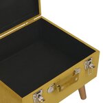 Tabouret de rangement 40 cm jaune moutarde velours 02_0010821