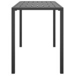 vidaXL Table à manger de jardin anthracite 110x54x70 cm acier