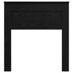 vidaXL Tête de lit Chêne noir 100 cm Bois d'ingénierie