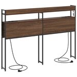 vidaXL Tête de lit de rangement Chêne marron 140 cm Bois d'ingénierie