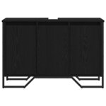 vidaXL Cabinet Sous Évier Chêne noir 91 x 35 x 60 cm Bois d'ingénierie