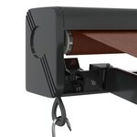 vidaXL Auvent manuel rétractable marron 350x250 cm