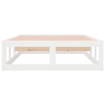 vidaXL Cadre de lit sans matelas blanc 100x200 cm bois massif