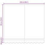 vidaXL Tissu de remplacement de store pour cadre de 2 5x2 m à rayures multicolores