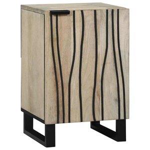 vidaXL Cabinet de salle de bain Marron et Noir 38 x 33.5 x 58 cm