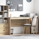 vidaXL Bureau d'écriture Chêne de Sonoma MDF avec placage 100 x 50 x 76 cm