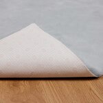 vidaXL Tapis en Fourrure Synthétique de Lapin Olite Gris 100 x 200 cm