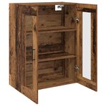 vidaXL Armoires Murailles 2 Pièces Bois ancien 69 5 x 34 x 90 cm
