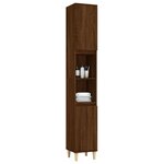 vidaXL Armoire de bain chêne marron 30x30x190 cm bois d'ingénierie