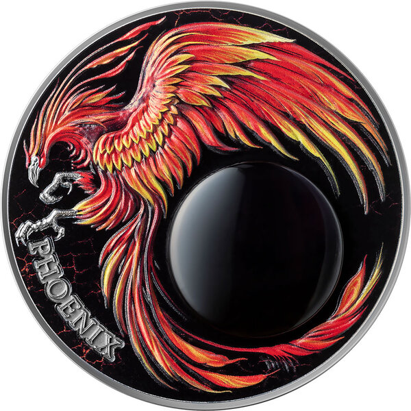 Monnaie en argent 10 cedis g 62.2 (2 oz) millésime 2023 phoenix