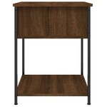 vidaXL Tables de chevet 2 Pièces chêne marron 44x45x58 cm bois ingénierie