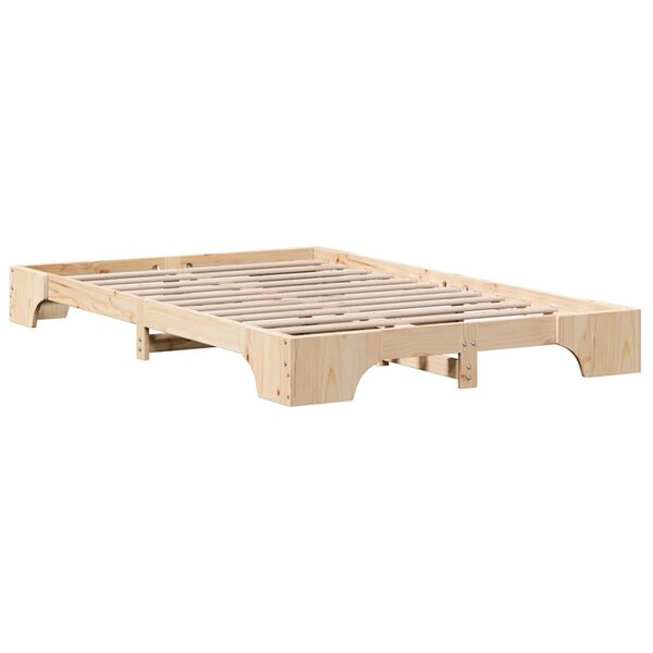 vidaXL Cadre de lit 140x190 cm en pin massif