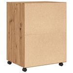 vidaXL Armoire à roulettes chêne artisanal 60x48x81 cm bois ingénierie