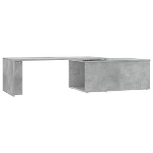 vidaXL Table basse gris béton 150x50x35 cm bois d'ingénierie