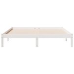 vidaXL Cadre de lit extra long sans matelas 160x210 cm bois massif pin