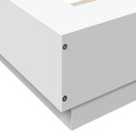 vidaXL Cadre de lit sans matelas blanc 75x190 cm