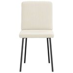 vidaXL Chaises à manger lot de 6 crème velours