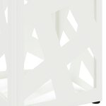 vidaXL Porte-parapluie Blanc Métal Standard