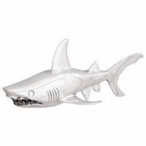 vidaXL Sculpture Argenté 68 x 20 x 24 cm Aluminium