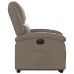 vidaXL Fauteuil inclinable électrique cappuccino similicuir
