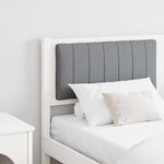 vidaXL Tête de lit capitonnée avec tête de lit Blanc 160 cm Pin massif