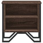 vidaXL Tables de chevet 2Pièces chêne marron 40x30x40cm bois d'ingénierie
