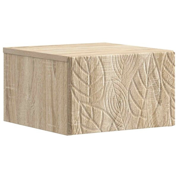 vidaXL Table d'appoint murale Chêne Sonoma 34 5 x 33 x 20 cm